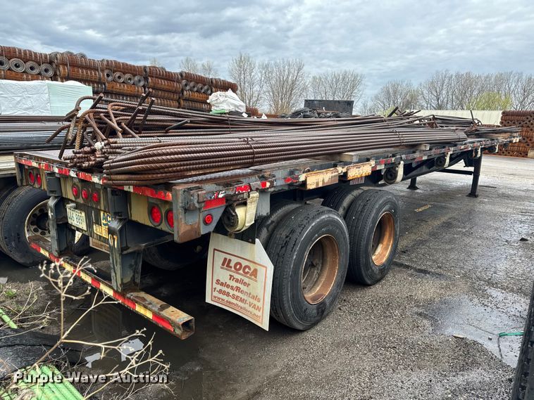 image for item EF2457 1999 Armor ATF240 flatbed trailer