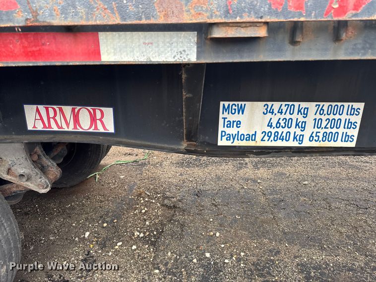 image for item EF2457 1999 Armor ATF240 flatbed trailer