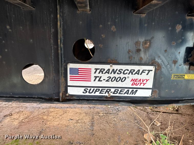 image for item EF2458 2006 Transcraft TL-2000N W2 flatbed trailer