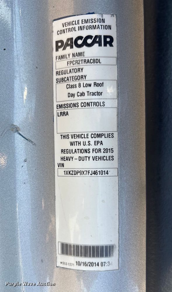 image for item EG8914 2015 Kenworth T880 semi truck