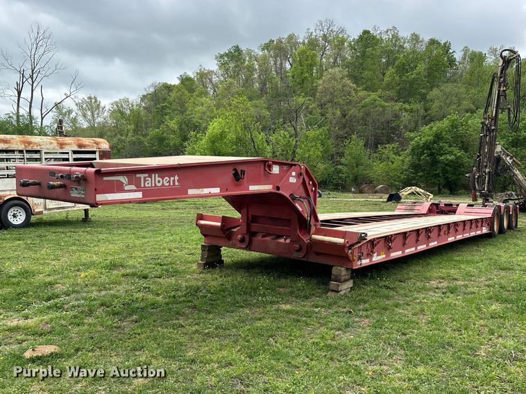 image for item EO4184 2001 Talbert lowboy equipment trailer