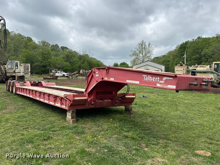 image for item EO4184 2001 Talbert lowboy equipment trailer