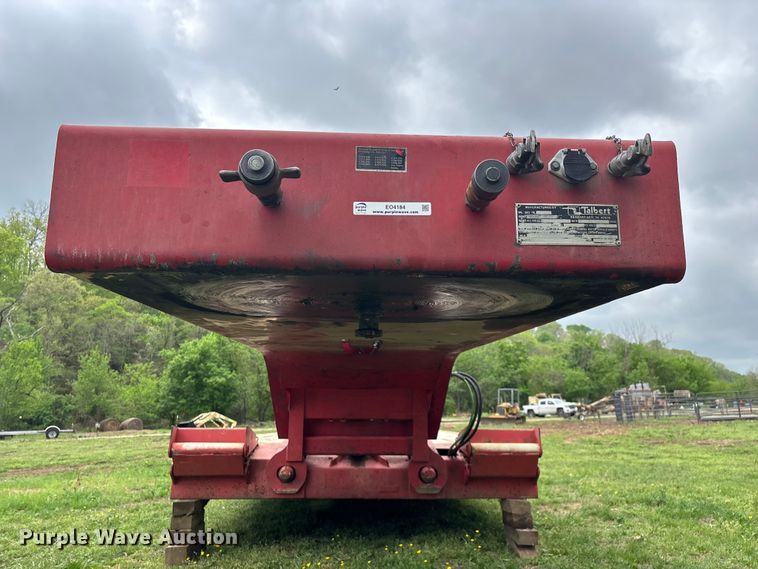 image for item EO4184 2001 Talbert lowboy equipment trailer