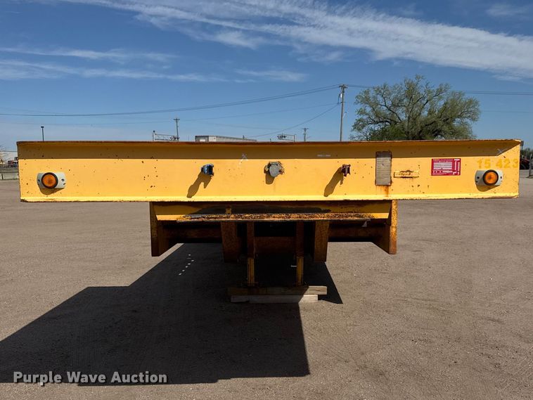 image for item ET1970 2002 Neville Built drop deck equipment trailer