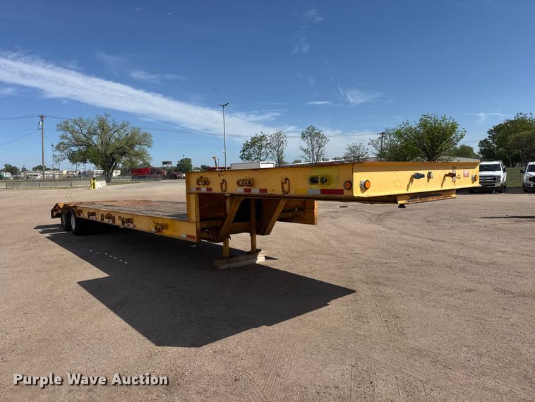 image for item ET1970 2002 Neville Built drop deck equipment trailer