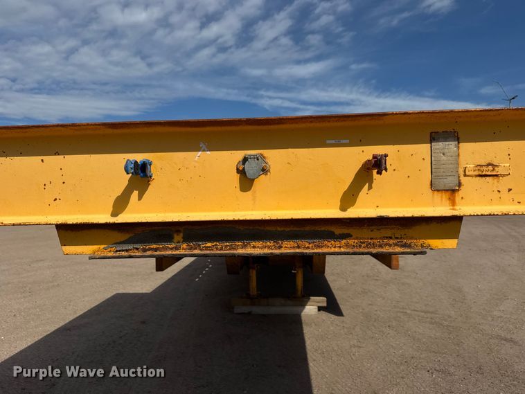 image for item ET1970 2002 Neville Built drop deck equipment trailer