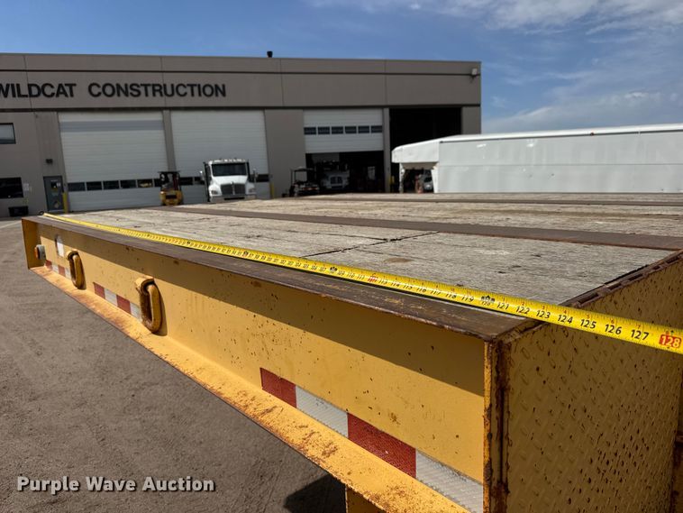 image for item ET1970 2002 Neville Built drop deck equipment trailer