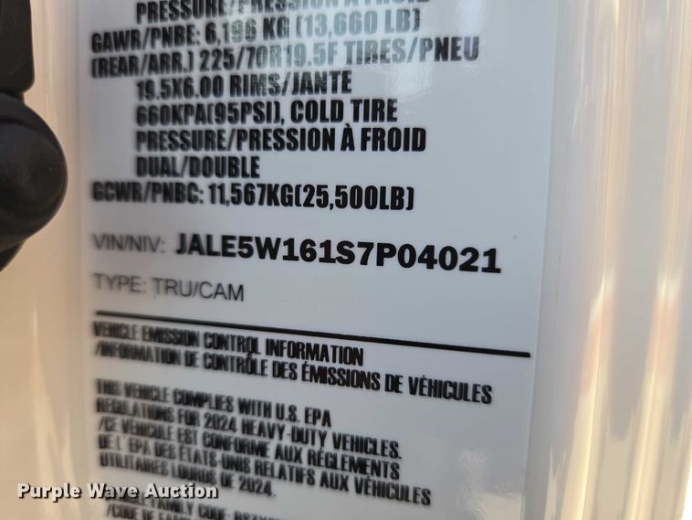 image for item ET5016 2025 Isuzu NRR truck cab and chassis