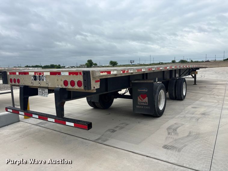 image for item EU0480 2008 Transcraft Eagle II W2 flatbed trailer