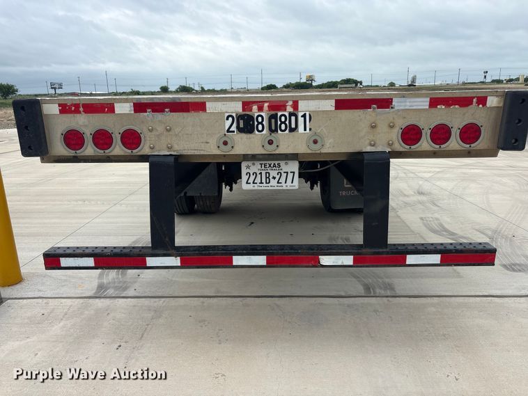 image for item EU0480 2008 Transcraft Eagle II W2 flatbed trailer