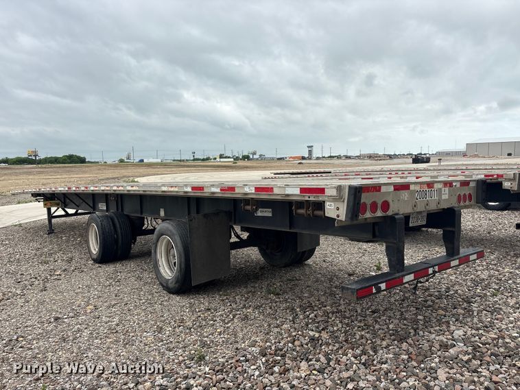 image for item EU0482 2008 Transcraft Eagle II W2 flatbed trailer