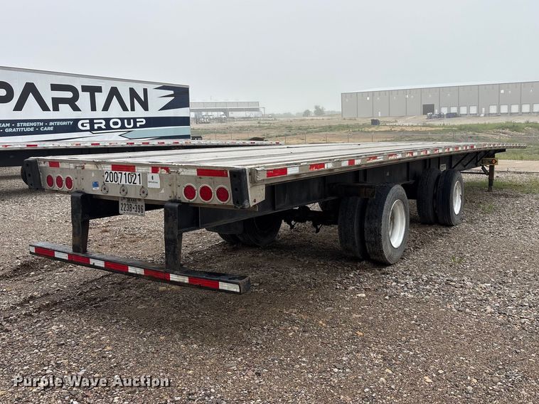 image for item EU0486 2007 Transcraft Eagle IIN W2 flatbed trailer