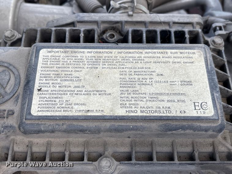 image for item EU0548 2017 Hino 195 refrigerated truck