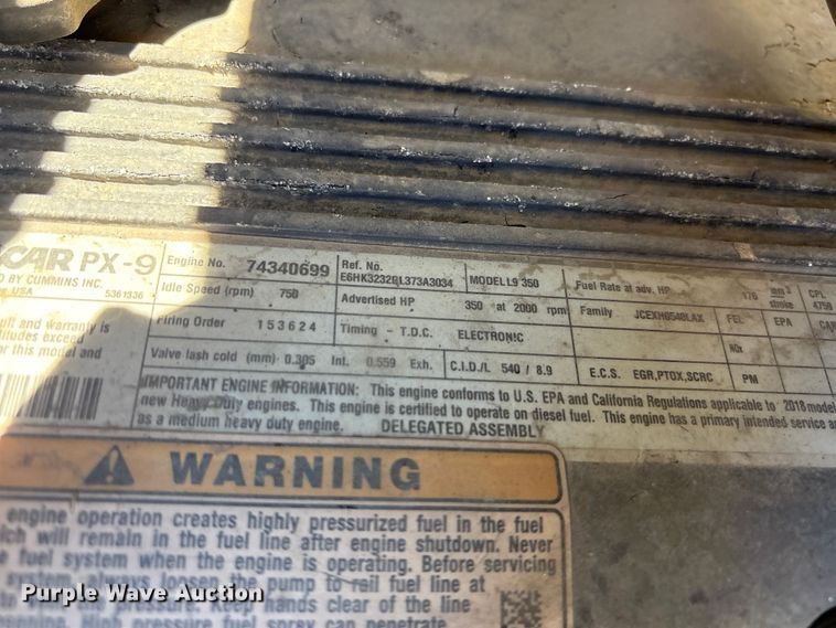 image for item EU8634 2019 Kenworth T400 hydrovac truck