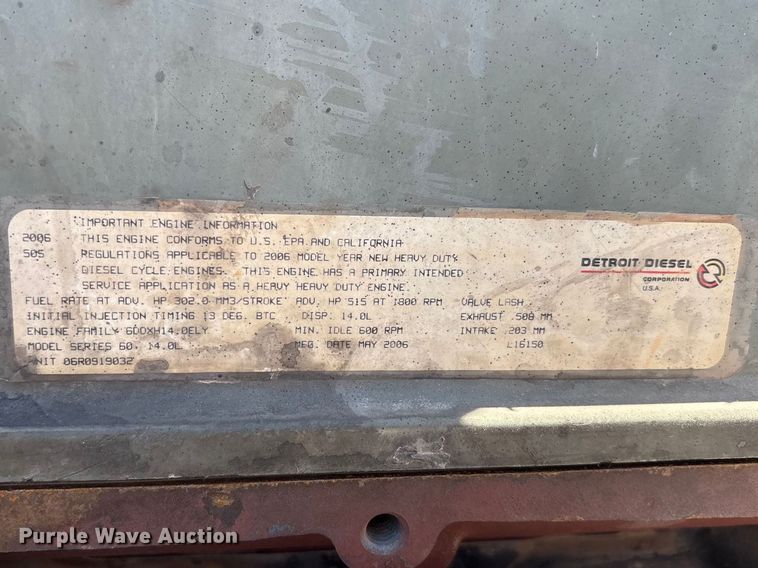image for item FC2076 2007 Western Star 4900EX semi truck