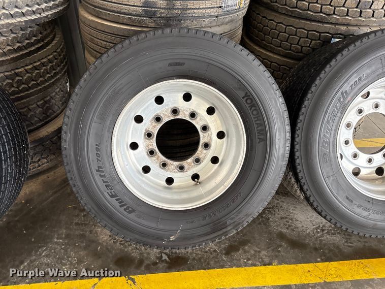 image for item FC2127 (4) 445/50R22.5 tires and wheels