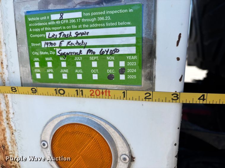 image for item FC4546 2007 International SF625 refuse truck