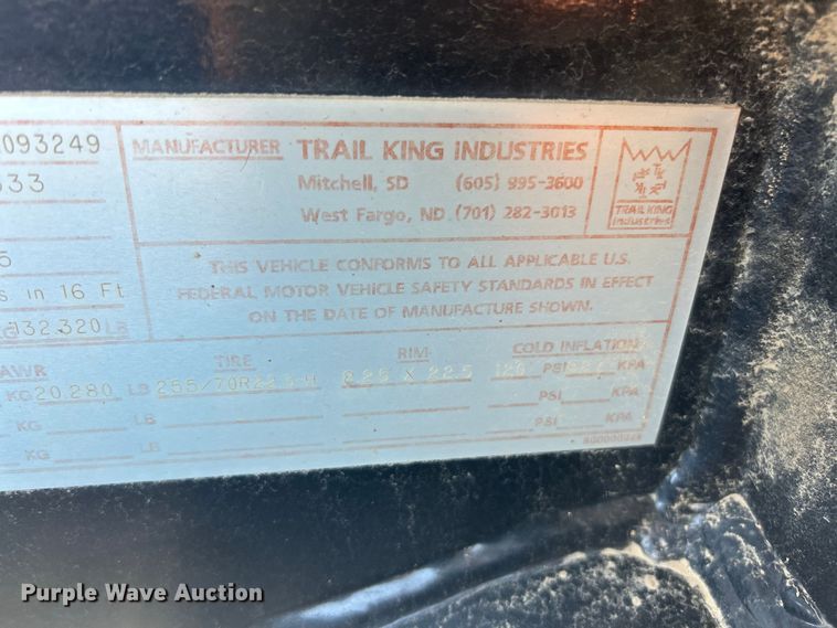 image for item FC5357 2006 Trail King  TK110HDG-533 lowboy equipment trailer