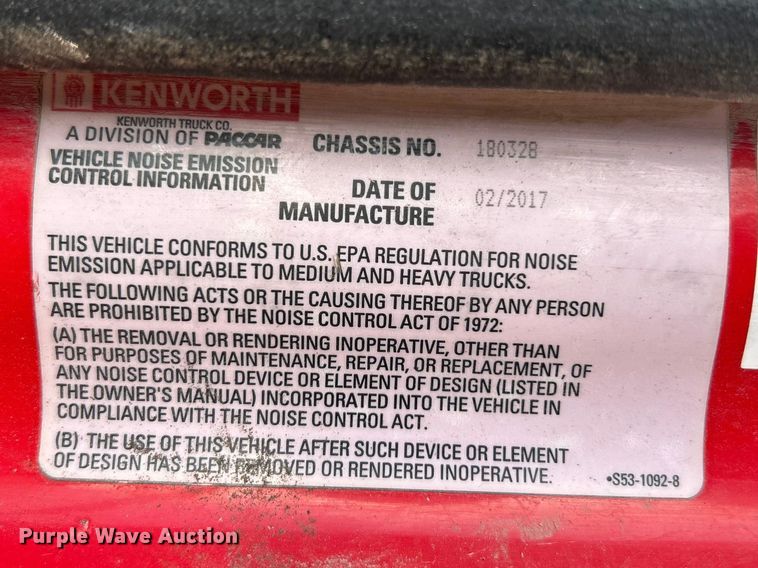 image for item FC5375 2018 Kenworth T880 semi truck