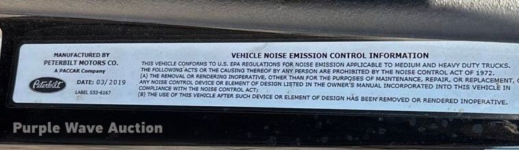 image for item FG0003 2020 Peterbilt 579 semi truck