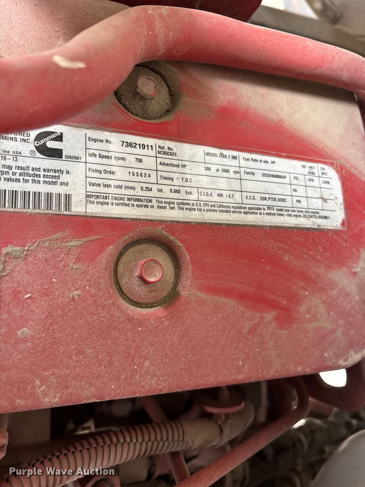 image for item FG0219 2013 Ford F750 Super Duty truck cab and chassis