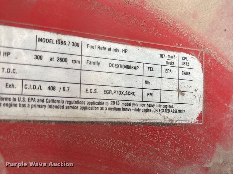 image for item FG0219 2013 Ford F750 Super Duty truck cab and chassis