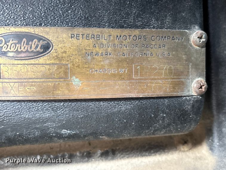 image for item FG0255 1981 Peterbilt 359 semi truck