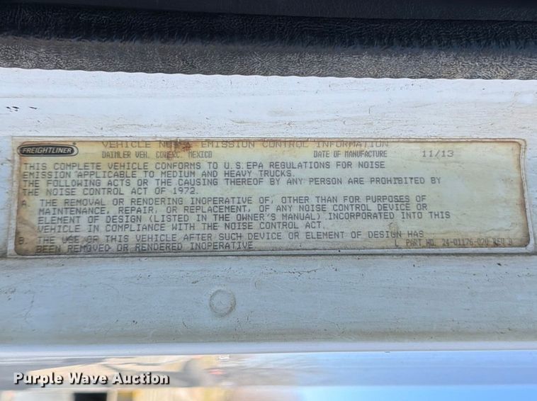 image for item FK0071 2014 Freightliner Coronado semi truck