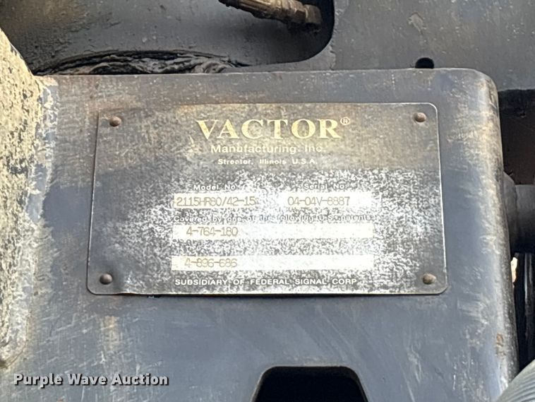 image for item FK1294 2004 Sterling L9500 sewer jetter truck