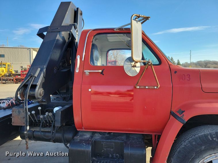 image for item NK9998 1990 GMC Sierra crane truck