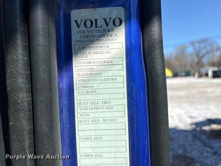 image for item YA1100 2017 Volvo VNL semi truck