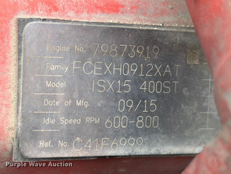 image for item YA1396 2016 International Prostar semi truck