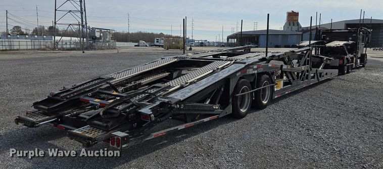 image for item YA1913 2023 Peterbilt 389 car carrier truck with car carrier trailer