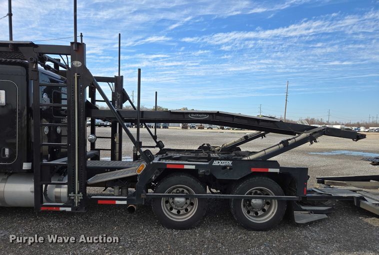 image for item YA1913 2023 Peterbilt 389 car carrier truck with car carrier trailer