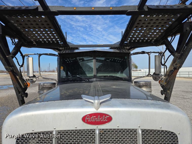 image for item YA1913 2023 Peterbilt 389 car carrier truck with car carrier trailer
