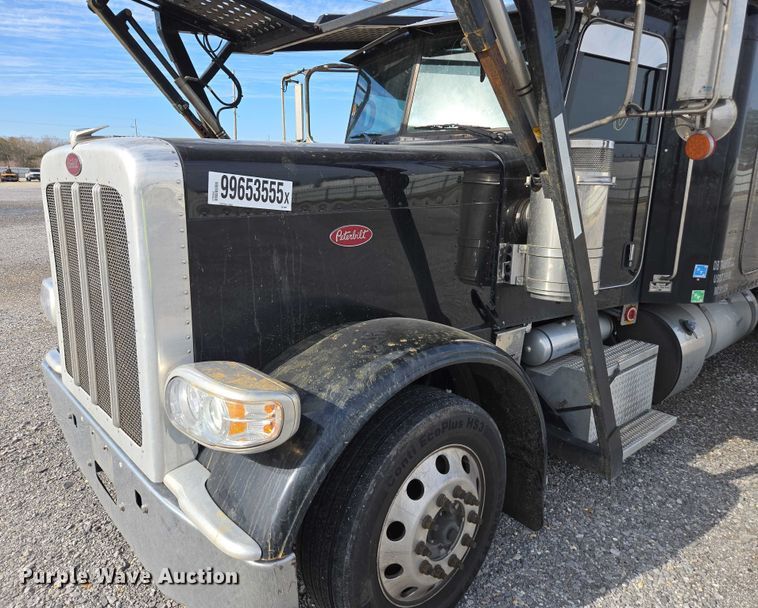 image for item YA1913 2023 Peterbilt 389 car carrier truck with car carrier trailer