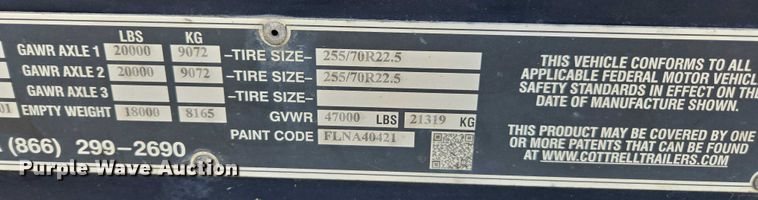 image for item YA1913 2023 Peterbilt 389 car carrier truck with car carrier trailer