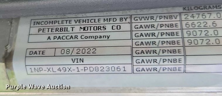 image for item YA1913 2023 Peterbilt 389 car carrier truck with car carrier trailer