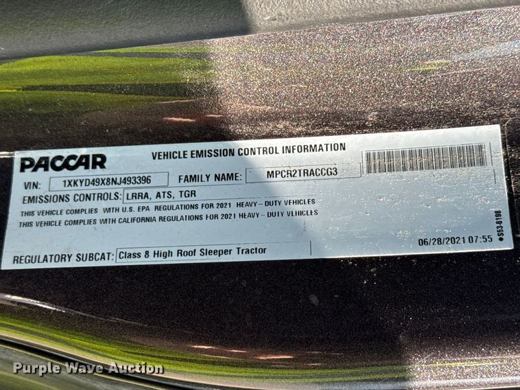 image for item YA2022 2022 Kenworth T680 semi truck