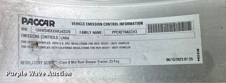 image for item YA2218 2024 Kenworth W900 semi truck