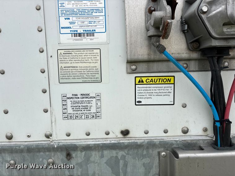 image for item YA2259 2023 Stoughton ZGPVW-535T-S-C-AR dry van trailer