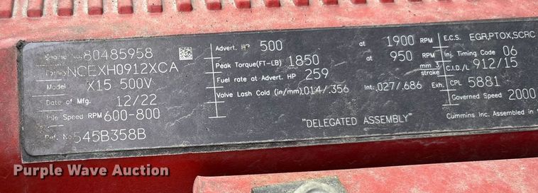 image for item YA2263 2023 International HX520 semi truck