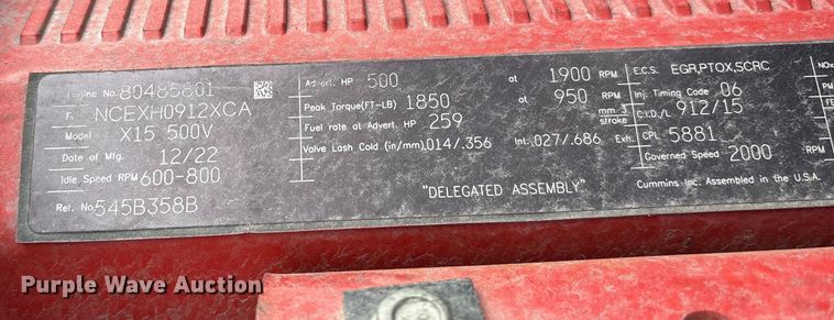 image for item YA2264 2023 International HX520 semi truck