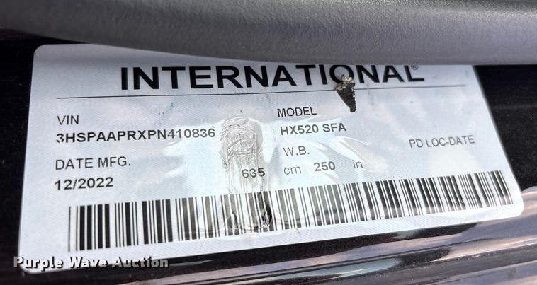 image for item YA2266 2023 International HX520 semi truck