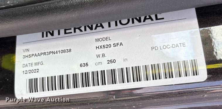 image for item YA2267 2023 International HX520 semi truck