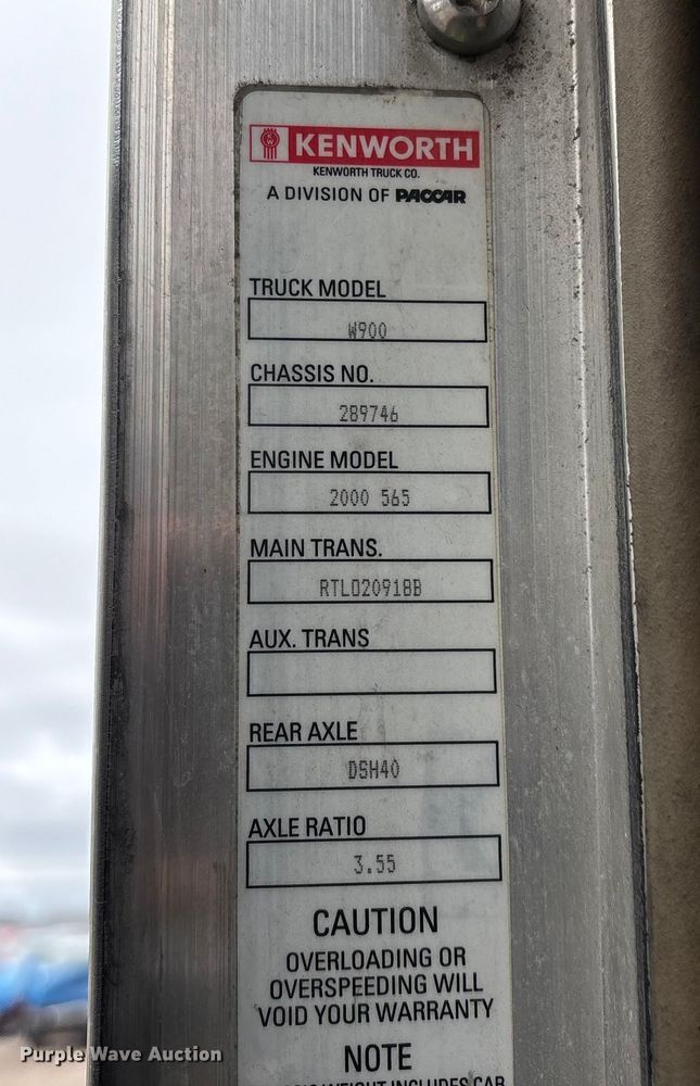 image for item YA2401 2019 Kenworth W900 semi truck