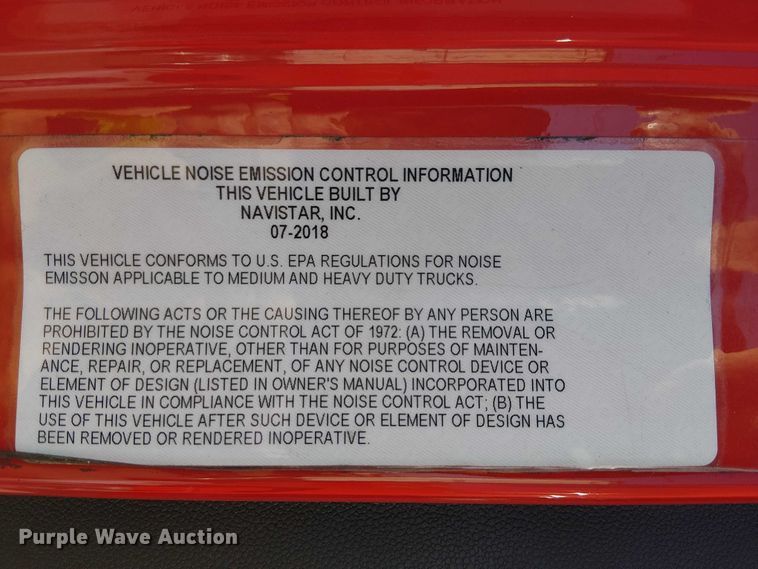 image for item YA2402 2019 International LT625 semi truck