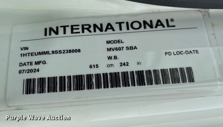 image for item YA2493 2025 International MV607 rollback truck