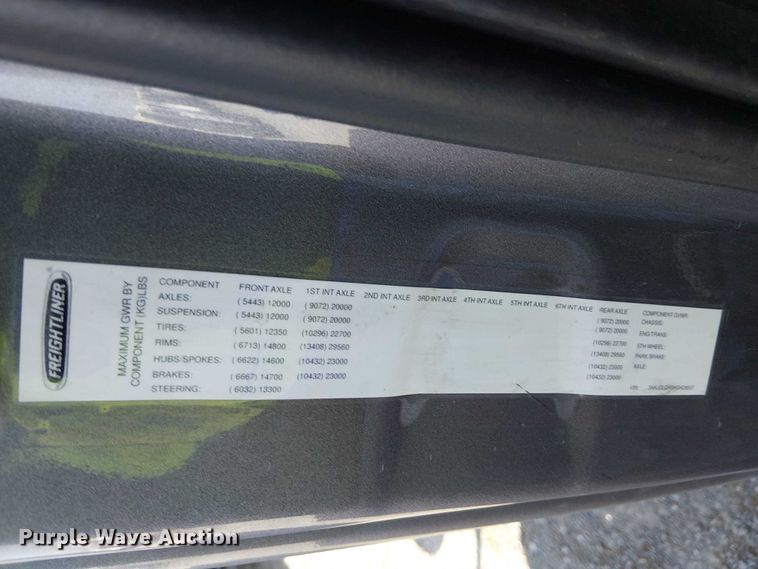 image for item YA2590 2017 Freightliner Cascadia 125 semi truck