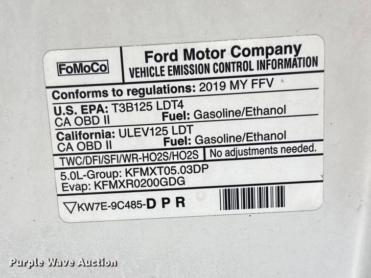 image for item DO8502 2019 Ford F150 Crew Cab pickup truck
